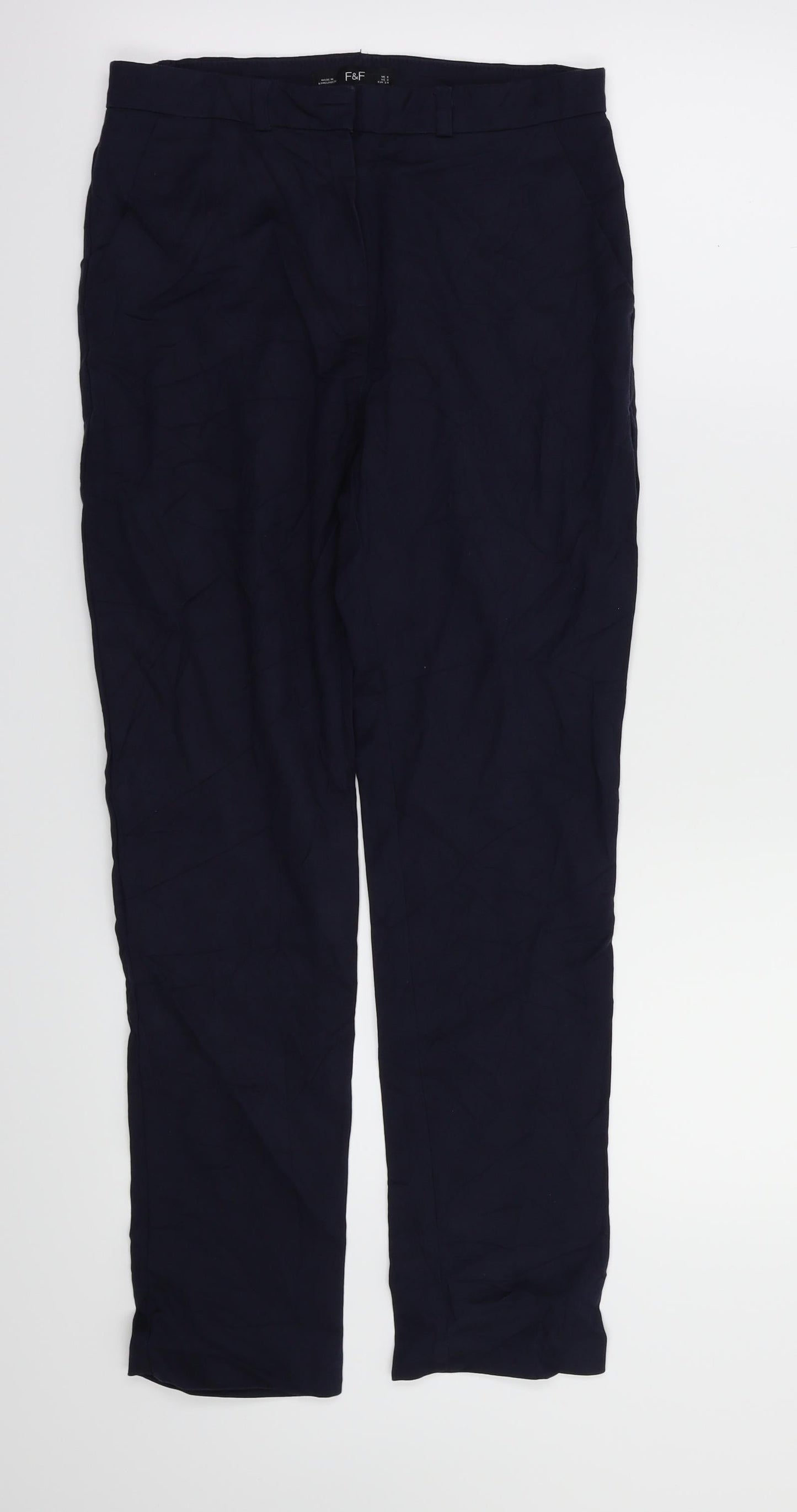 F&F Womens Blue   Sweatpants Trousers Size 6 L27 in