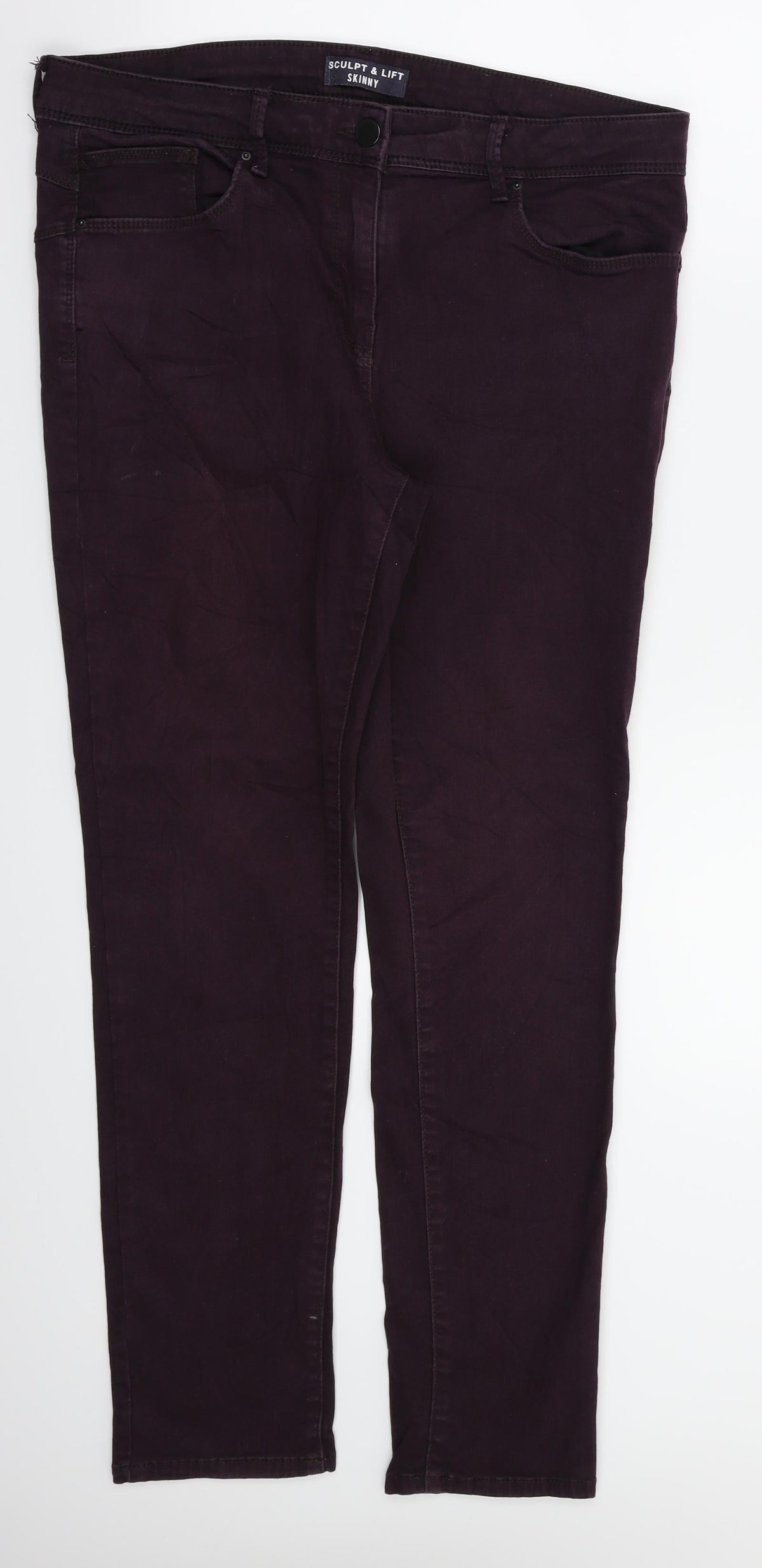Marks & Spencer Womens Purple   Straight Jeans Size 36 in L29 in