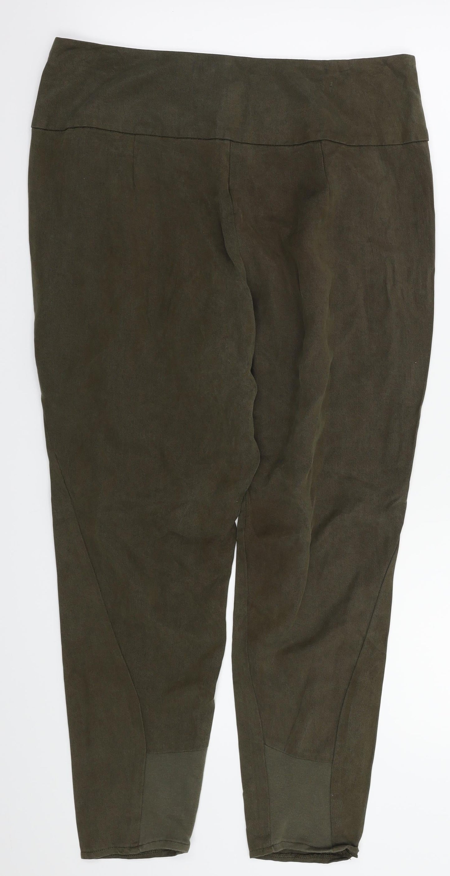 Topshop Womens Green   Trousers  Size 10 L24 in