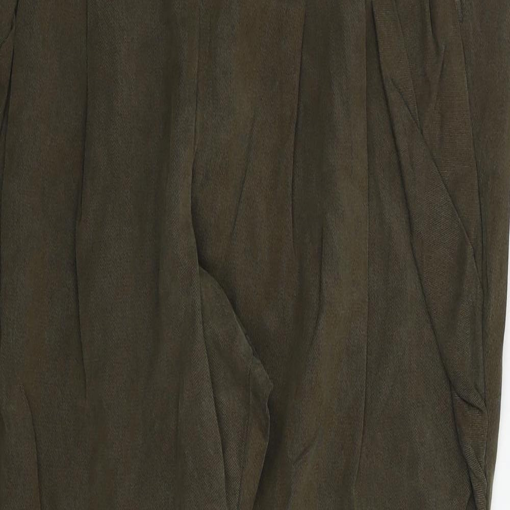 Topshop Womens Green   Trousers  Size 10 L24 in