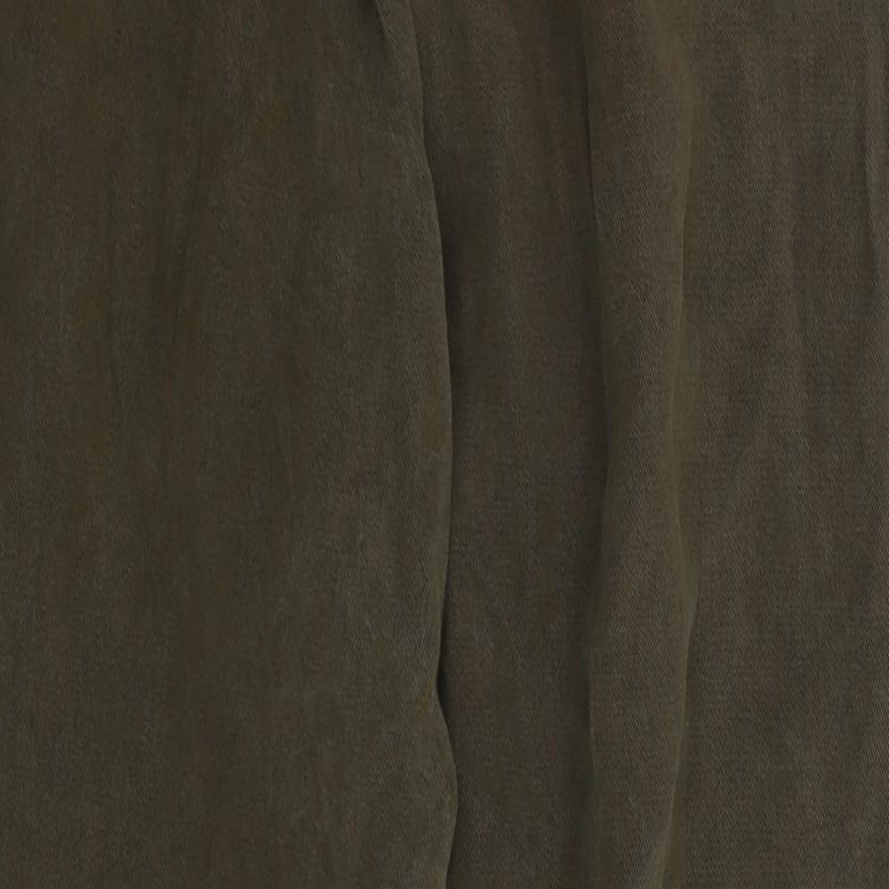Topshop Womens Green   Trousers  Size 10 L24 in