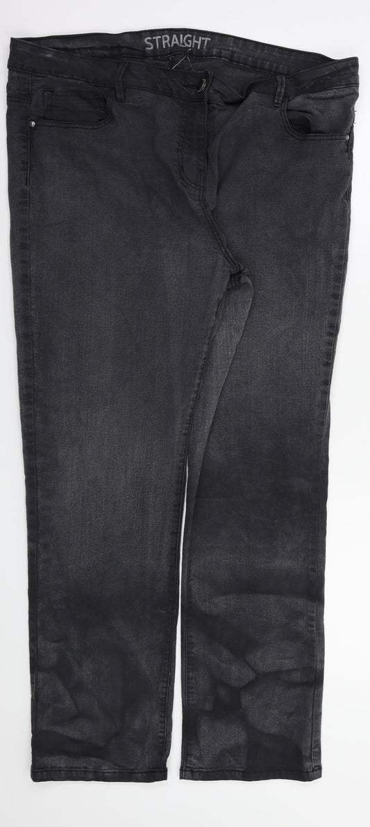 straight Womens Black   Straight Jeans Size 36 in L27 in