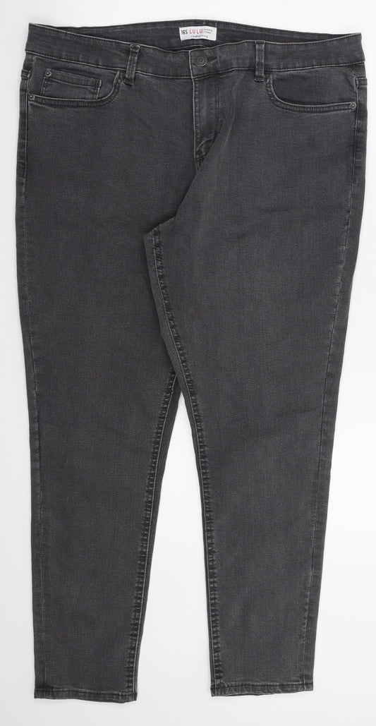 Red Hearing Womens Grey   Skinny Jeans Size 16 L28 in