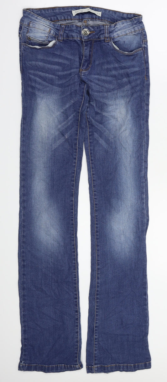flare jeans Womens Blue   Straight Jeans Size 28 in L34 in