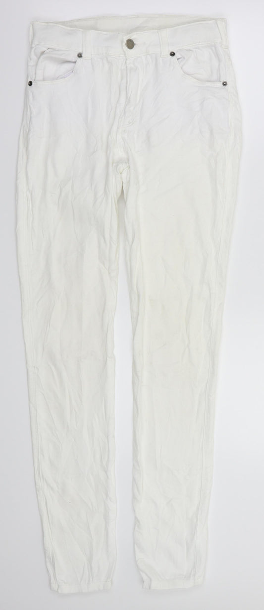 Denim Womens Silver   Skinny Jeans Size M L31 in