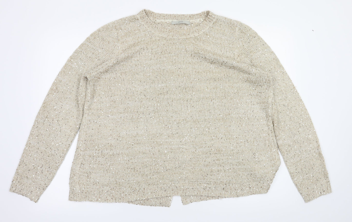 George Womens Ivory Houndstooth  Pullover Jumper Size 18