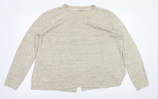 George Womens Ivory Houndstooth  Pullover Jumper Size 18