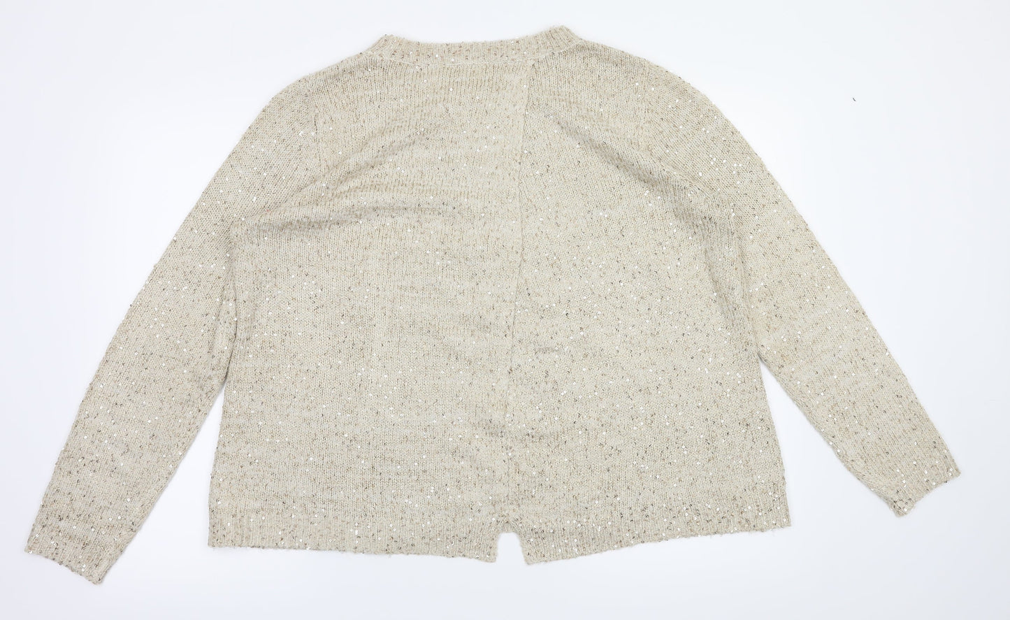 George Womens Ivory Houndstooth  Pullover Jumper Size 18