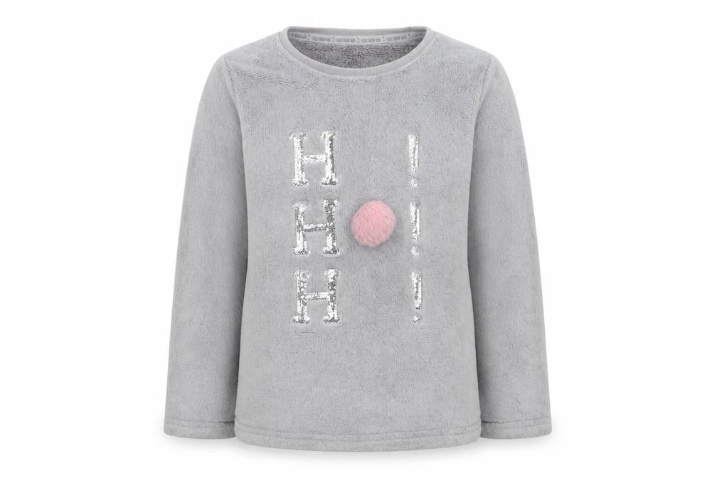 F&F Girls Grey Animal Print  Top Pyjama Top Size 8-9 Years