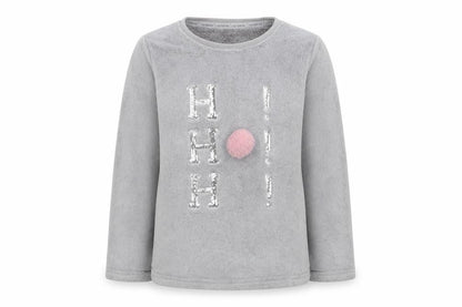F&F Girls Grey Animal Print  Top Pyjama Top Size 8-9 Years