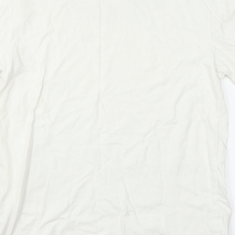 Amber Womens White   Basic T-Shirt Size 12