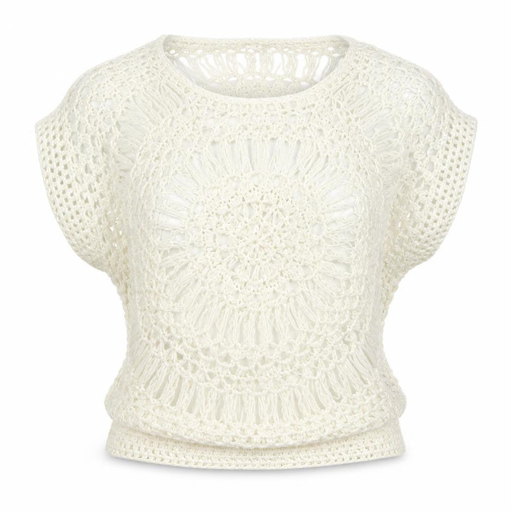 Select Womens White   Pullover Jumper Size M