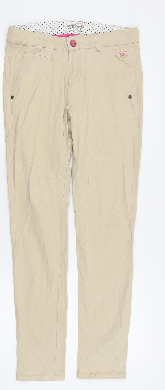 hamton republic Womens Beige   Trousers  Size 28 in L26 in