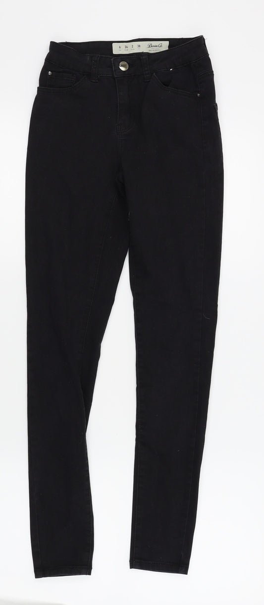 denim and co Womens Black   Skinny Jeans Size 6 L27 in
