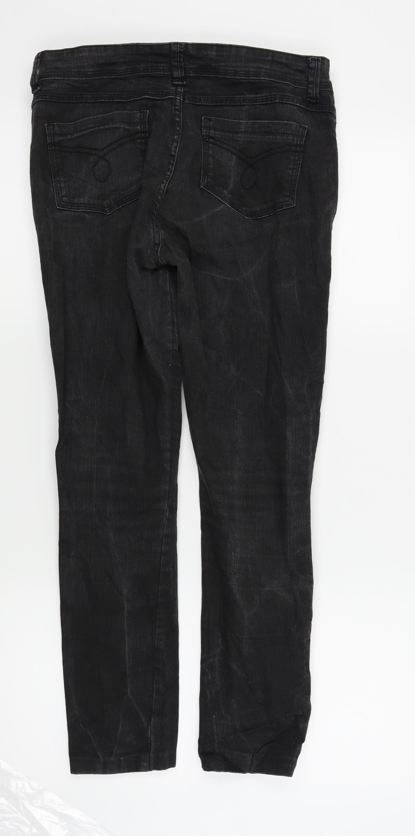 DENIM AND CO Womens Black   Skinny Jeans Size 12 L26 in