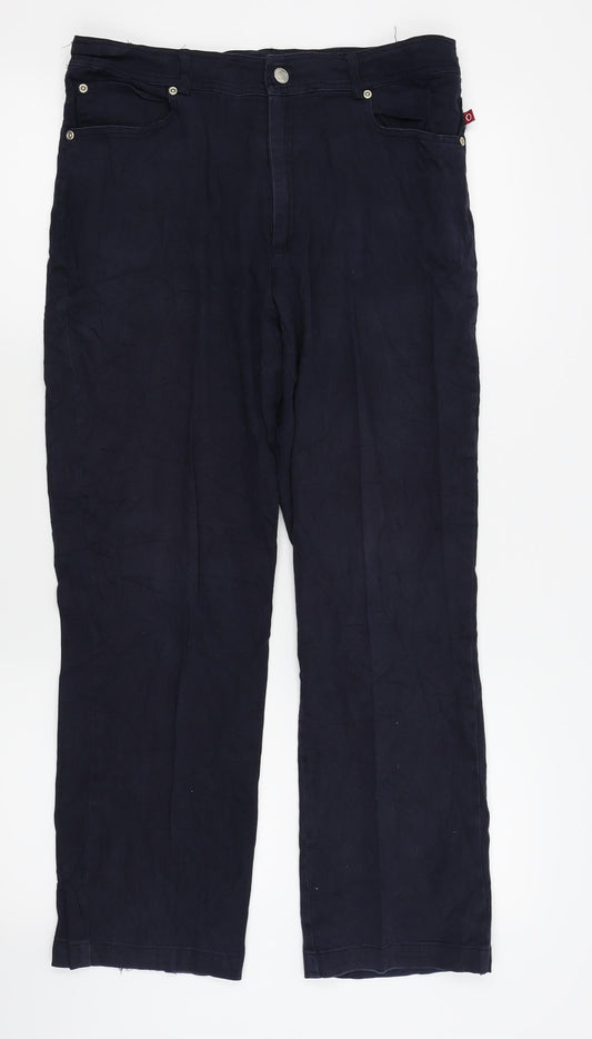 OLE Womens Blue Houndstooth  Skinny Jeans Size 10 L25 in