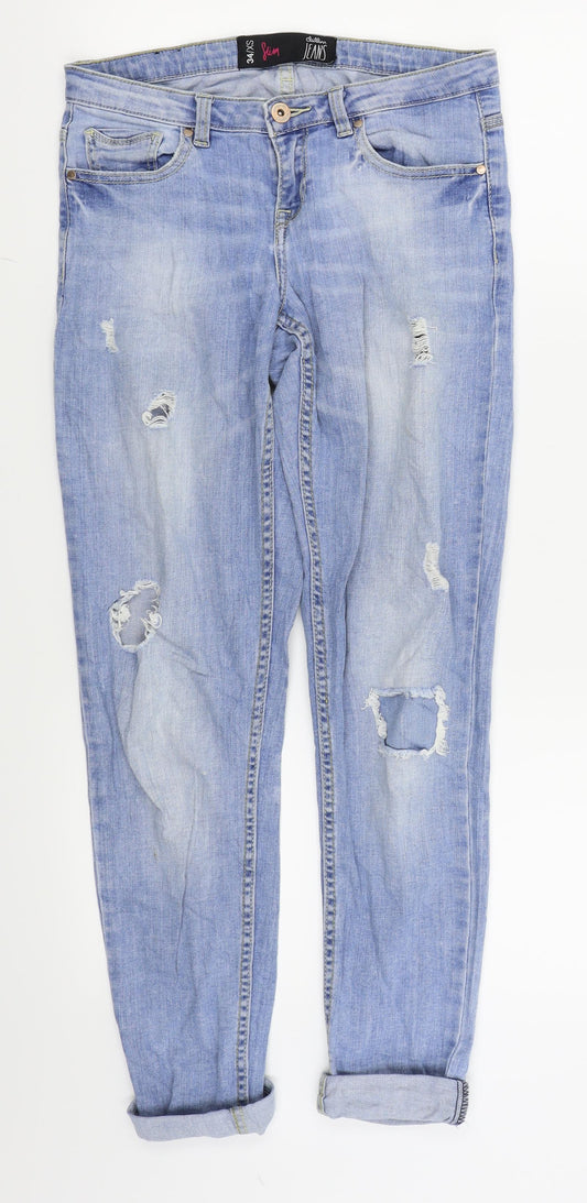 clillim jeans Womens Blue   Skinny Jeans Size XS L26 in - ripped jeans