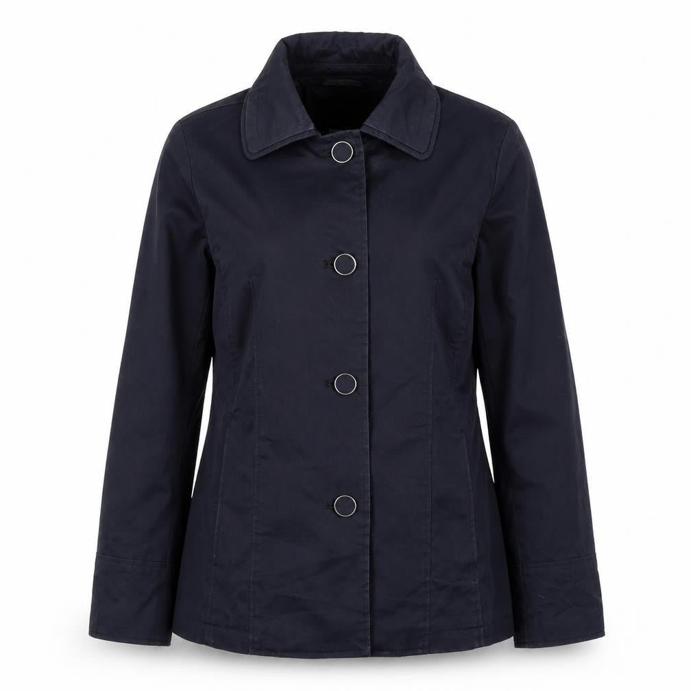 Per Una Womens Blue   Rain Coat Coat Size 12