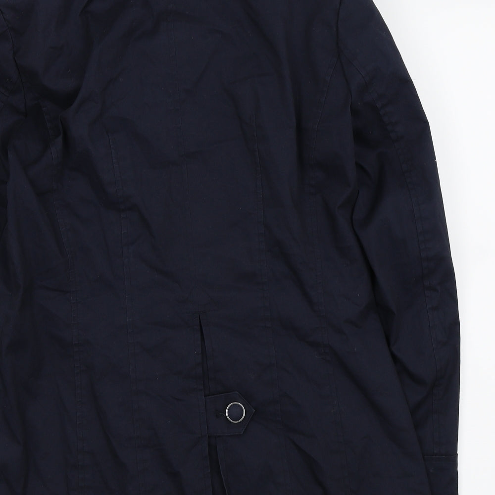 Per Una Womens Blue   Rain Coat Coat Size 12