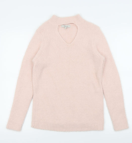 Peacocks Womens Pink   Pullover Jumper Size S