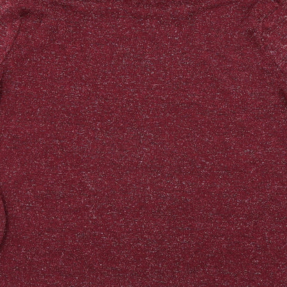 Lotties Womens Purple   Pullover Jumper Size 8  - glittery