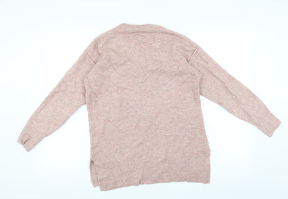 Preloved Sainsburys Womens Pink   Pullover Jumper Size 10 - Back