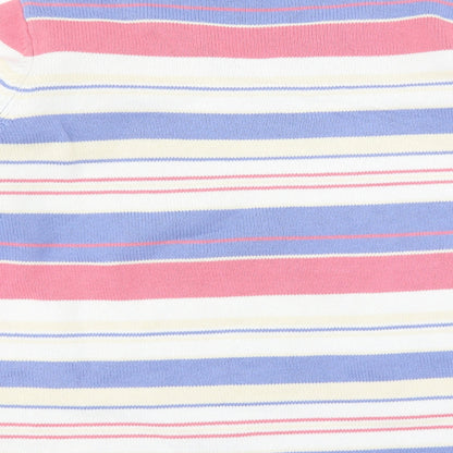 Preloved EWM Womens Blue Striped  Pullover Jumper Size M - Label