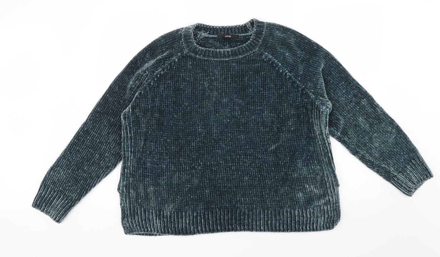 George Womens Green   Pullover Jumper Size 16