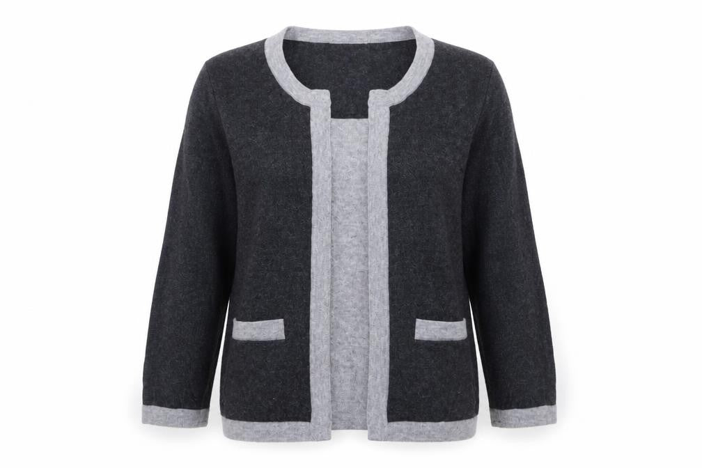 Precis Womens Grey   Pullover Jumper Size S  - pocket details on front