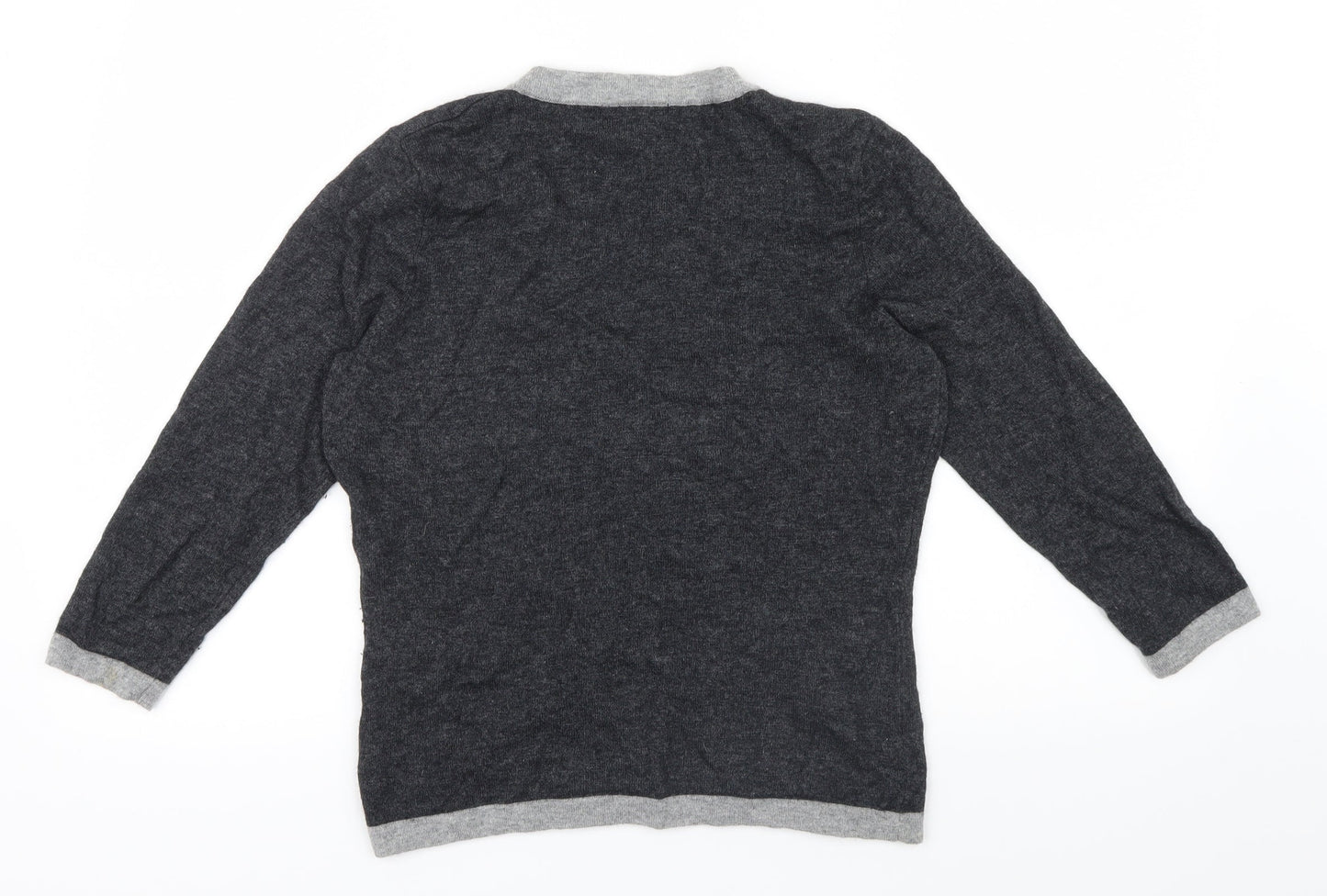 Precis Womens Grey   Pullover Jumper Size S  - pocket details on front
