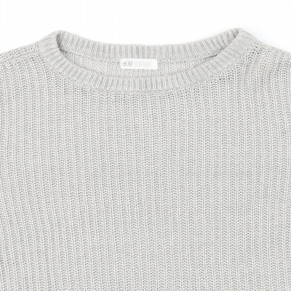 H&M Womens Grey   Pullover Jumper Size 12