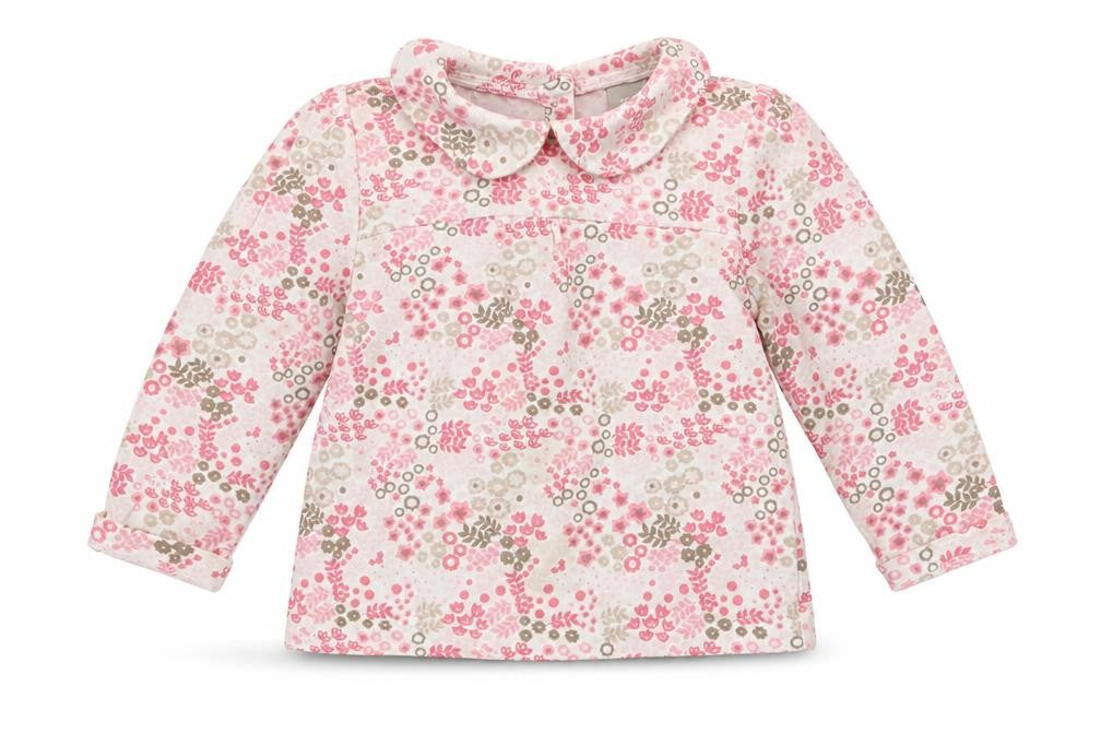 Tu  Girls Pink Geometric  Basic T-Shirt Size 6-9 Months