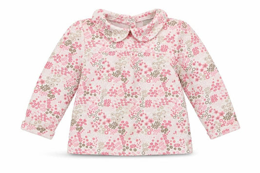 Tu  Girls Pink Geometric  Basic T-Shirt Size 6-9 Months