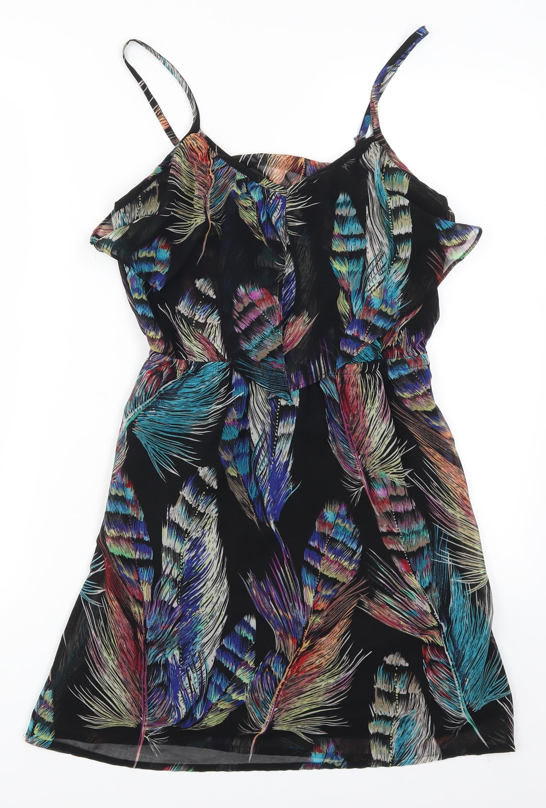 Dynamite Womens Multicoloured   Mini  Size XS  - Feather Print