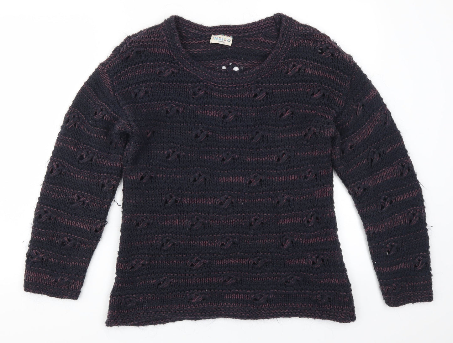 Marks and Spencer Womens Blue   Pullover Jumper Size 10  - Purple
