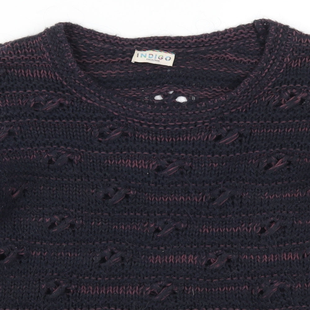 Marks and Spencer Womens Blue   Pullover Jumper Size 10  - Purple