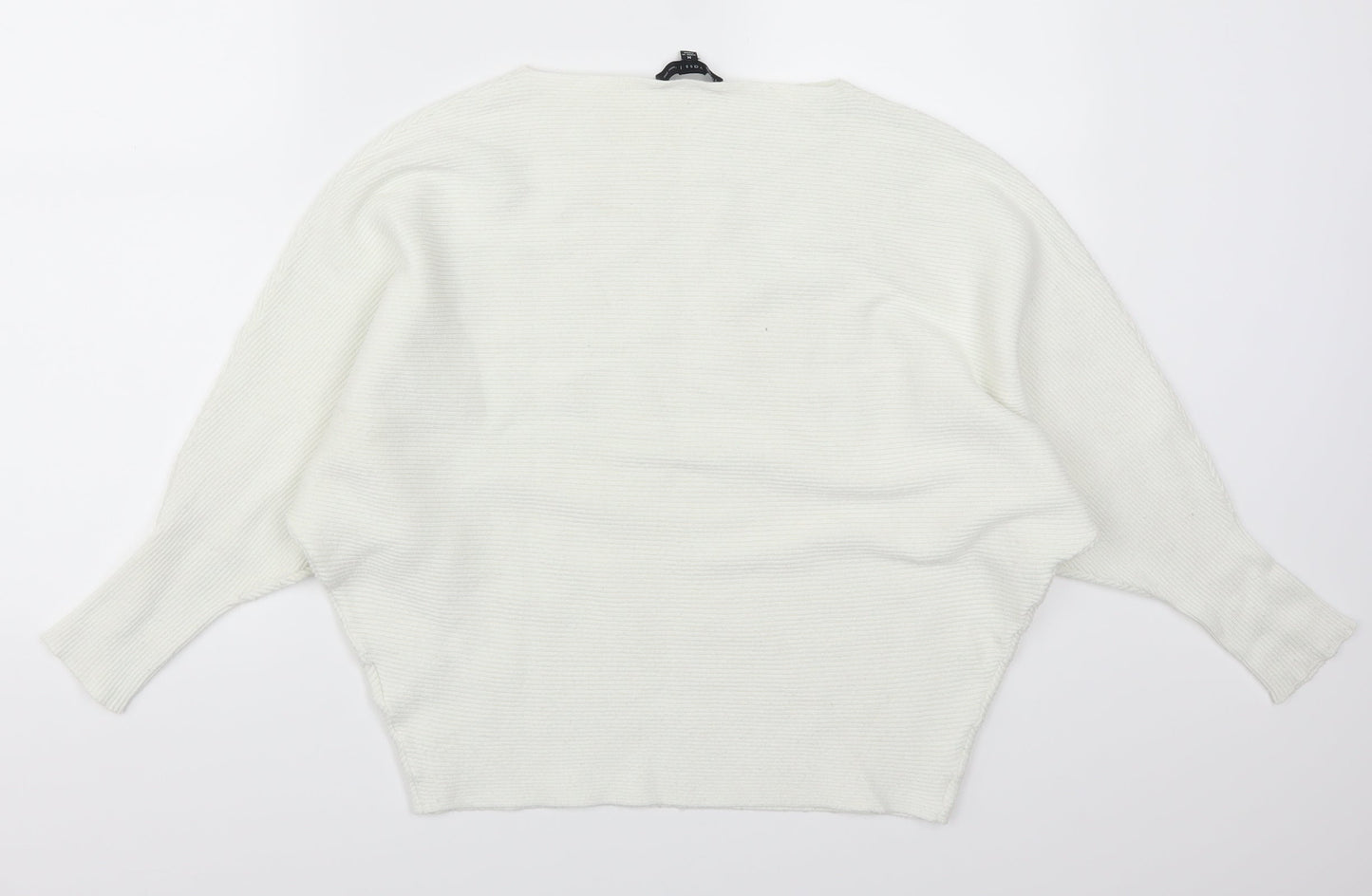 Joan Vass Womens White   Pullover Jumper Size M