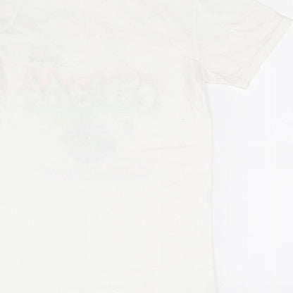 Preloved Spotted Girls White   Basic T-Shirt Size S - Label