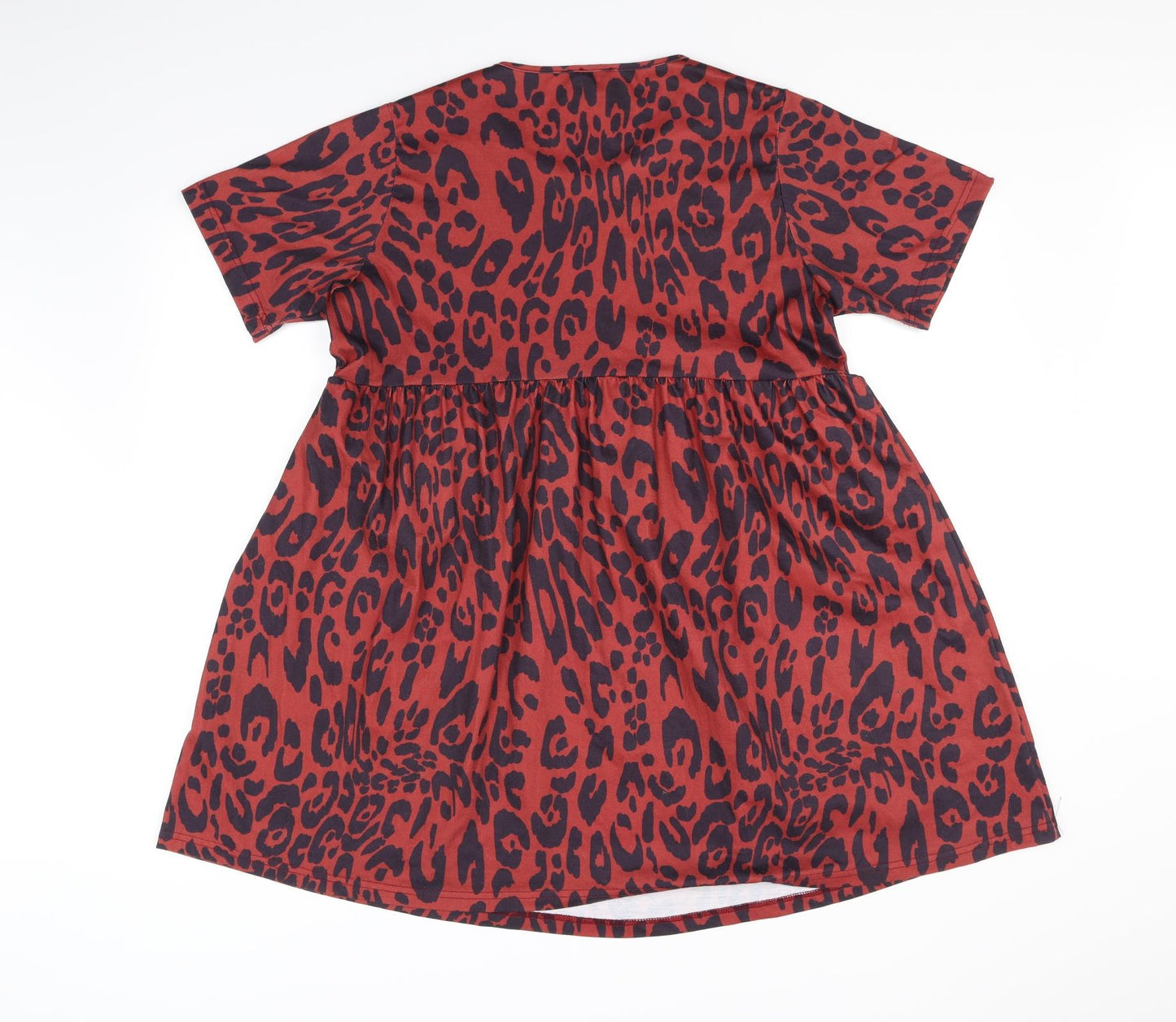 ASOS Womens Red Geometric  A-Line  Size 10