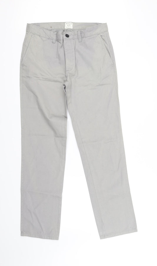 deniem co Womens Grey   Trousers  Size M L32 in