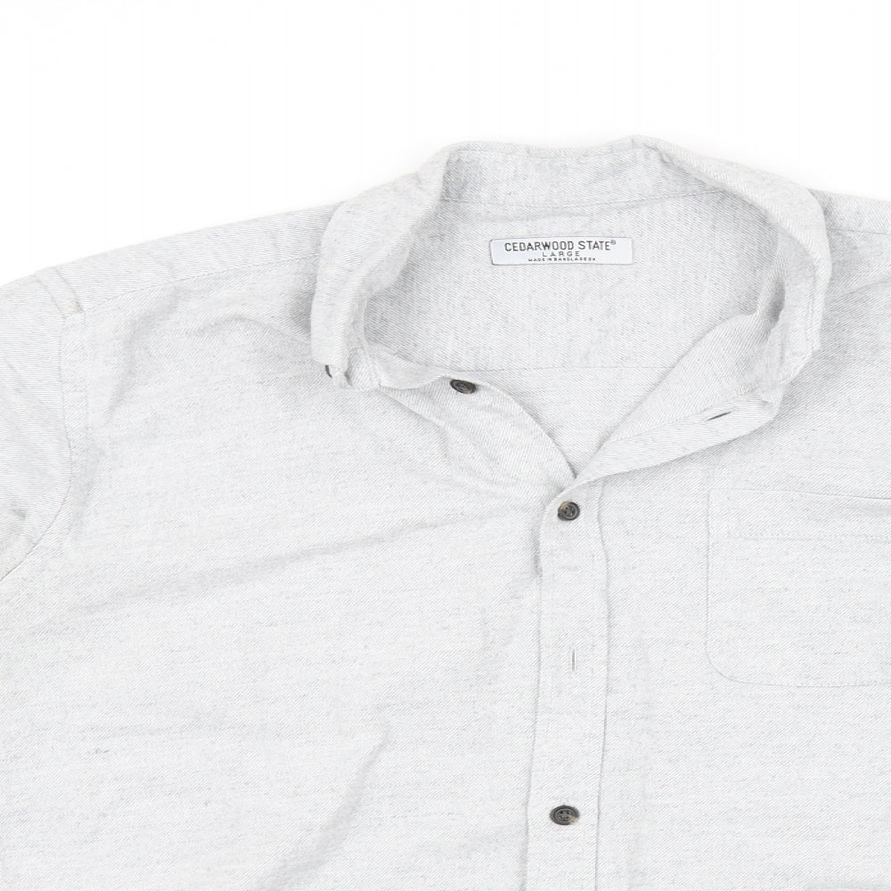 cedarwood state Mens Grey    Button-Up Size L