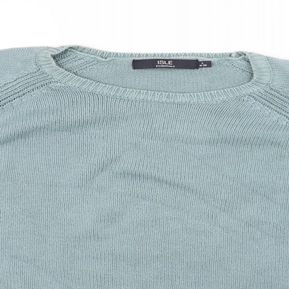 Preloved EWM Mens Gold   Pullover Jumper Size L - Detail