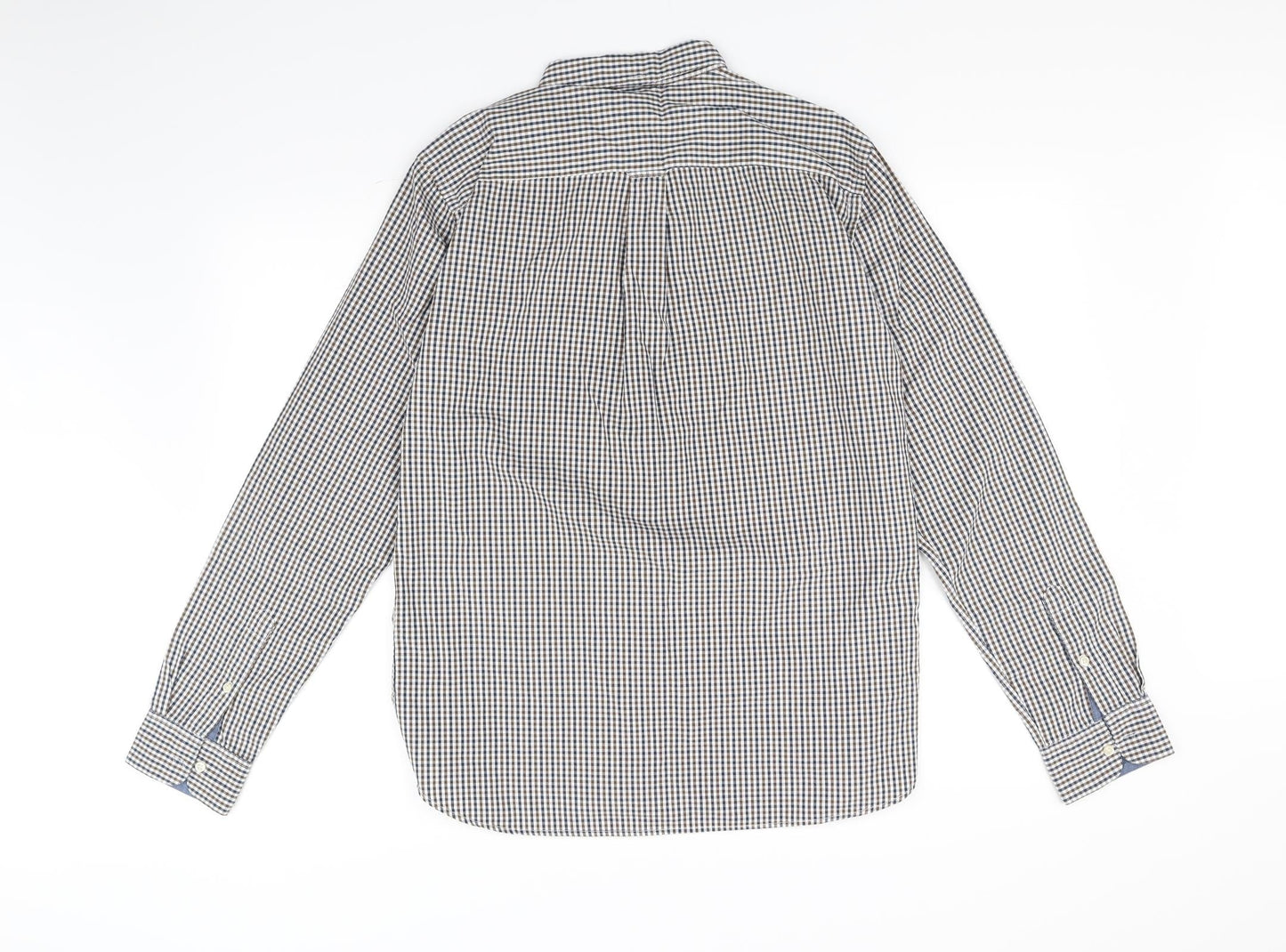 NEXT Mens White Striped   Button-Up Size M