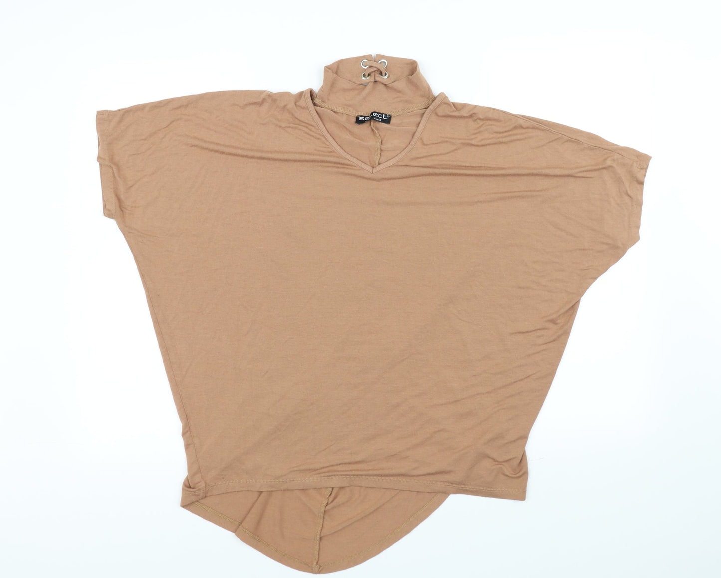 Select Womens Beige   Basic Blouse Size 12