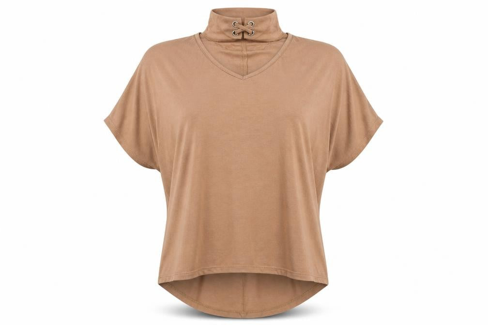 Select Womens Beige   Basic Blouse Size 12