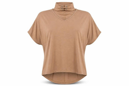 Select Womens Beige   Basic Blouse Size 12