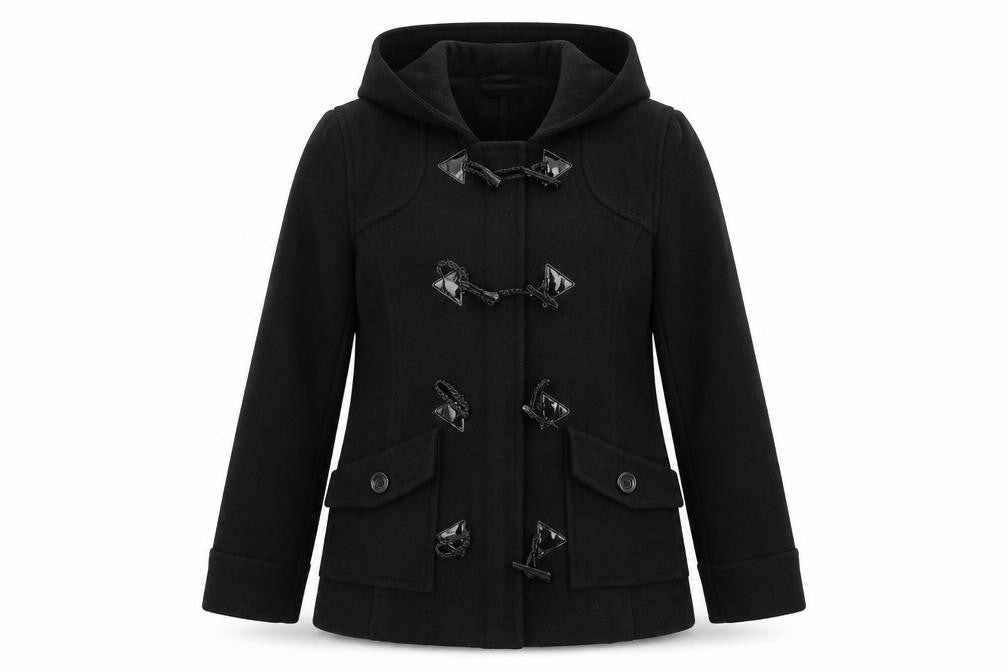 Internationale  Womens Black   Jacket Coat Size 10