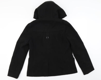 Internationale  Womens Black   Jacket Coat Size 10