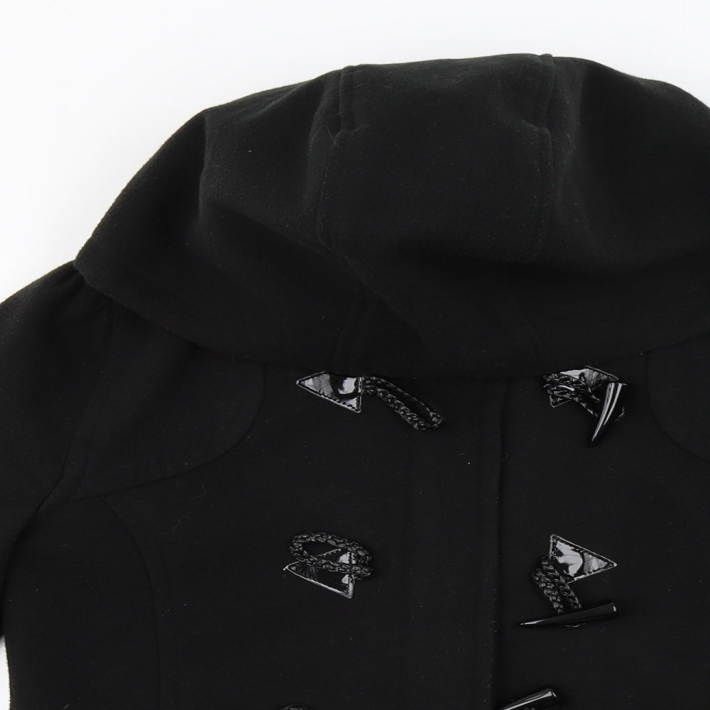 Internationale  Womens Black   Jacket Coat Size 10