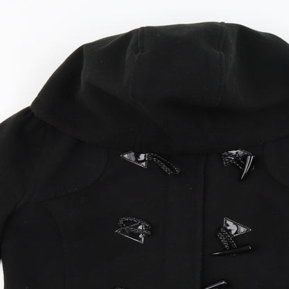 Internationale  Womens Black   Jacket Coat Size 10